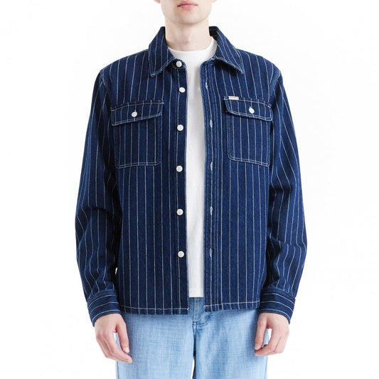 Vacay Stripe Denim Shirt - Indigo