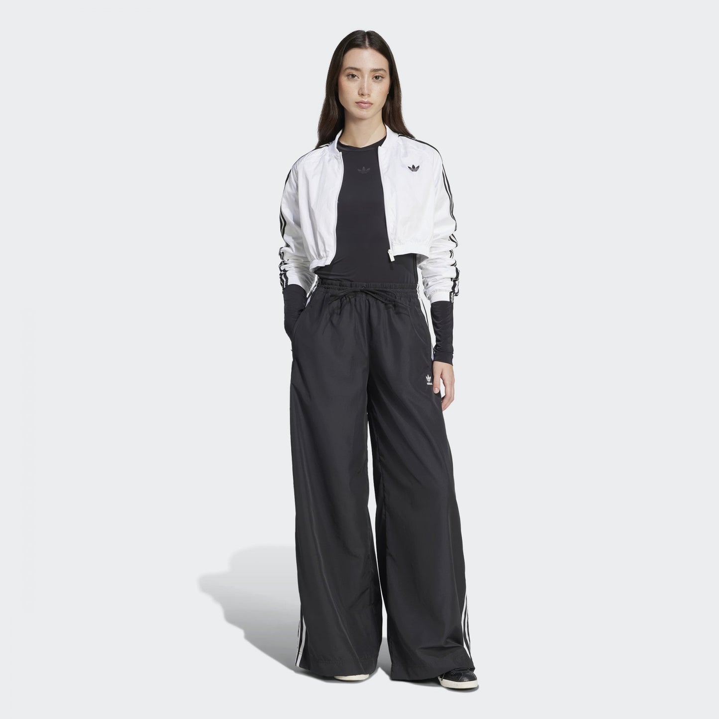 W' Oversized Track Pant - Black