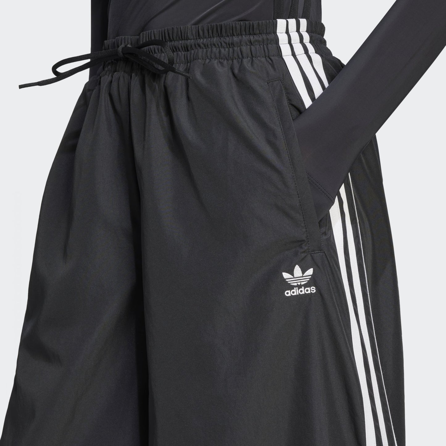 W' Oversized Track Pant - Black