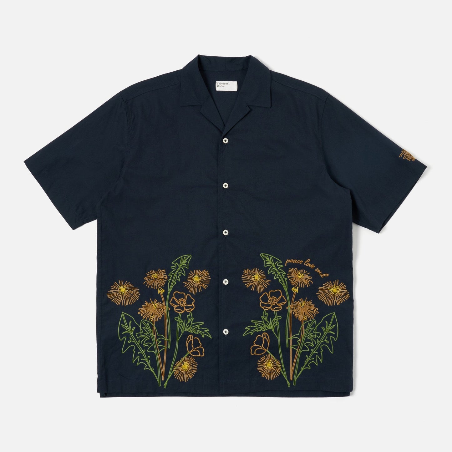Universal Works X Flower Mountain Minari Shirt - Navy