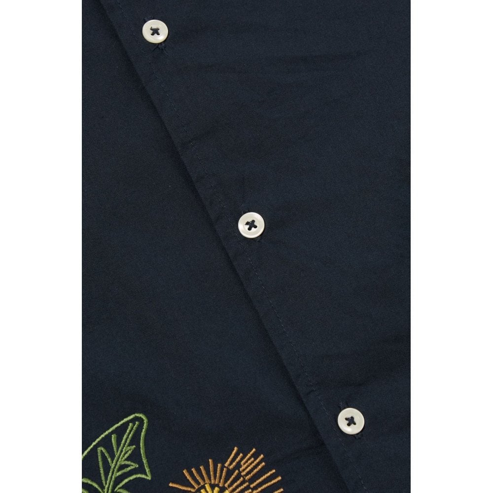 Universal Works X Flower Mountain Minari Shirt - Navy