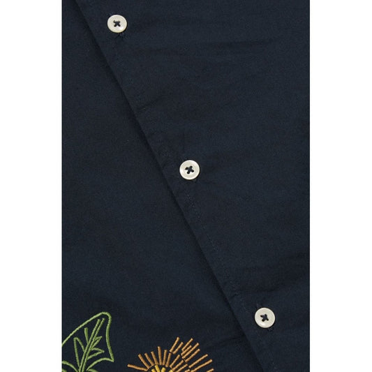 Universal Works X Flower Mountain Minari Shirt - Navy