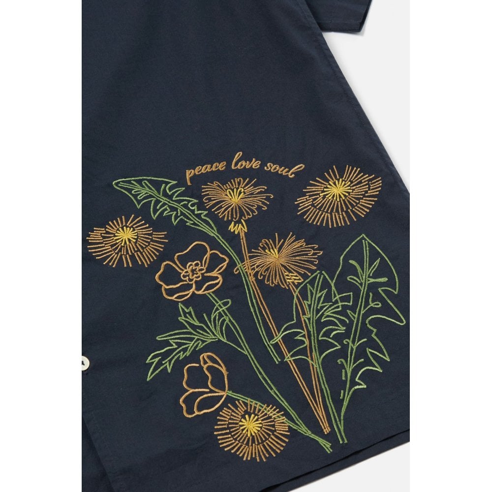 Universal Works X Flower Mountain Minari Shirt - Navy