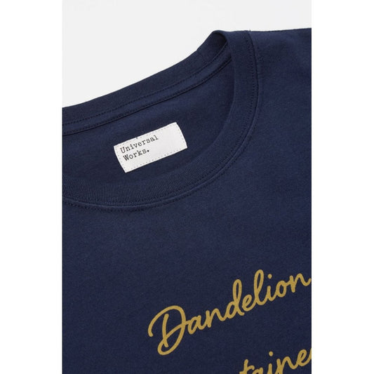 Universal Works X Flower Mountain Dandelion Mountaineering Tee - Navy