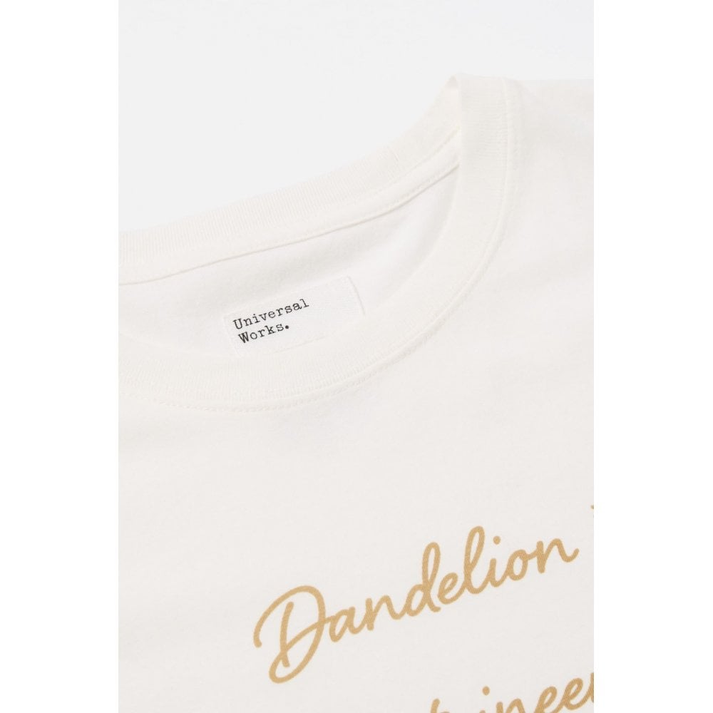 Universal Works X Flower Mountain Dandelion Mountaineering Tee - Ecru