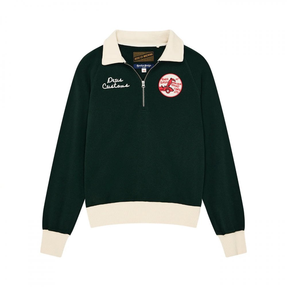 Specter Zip Sweat - Racing Green