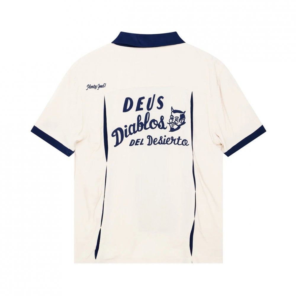 Diablo Bowling Shirt - Dirty White