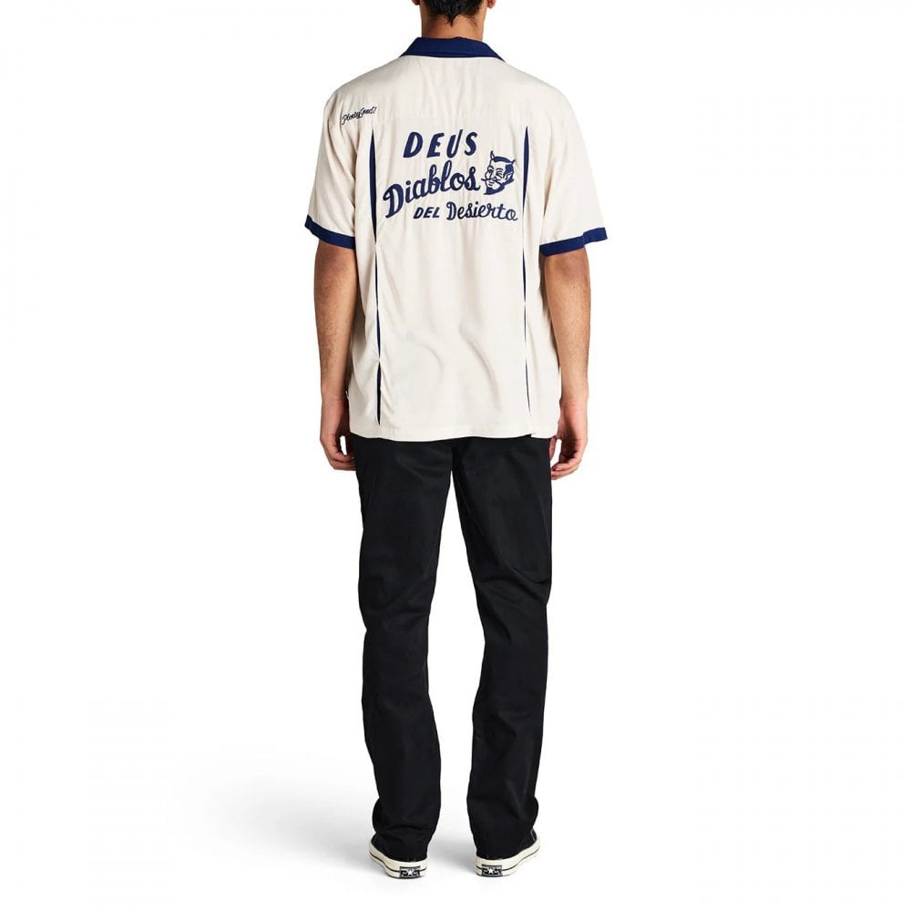 Diablo Bowling Shirt - Dirty White