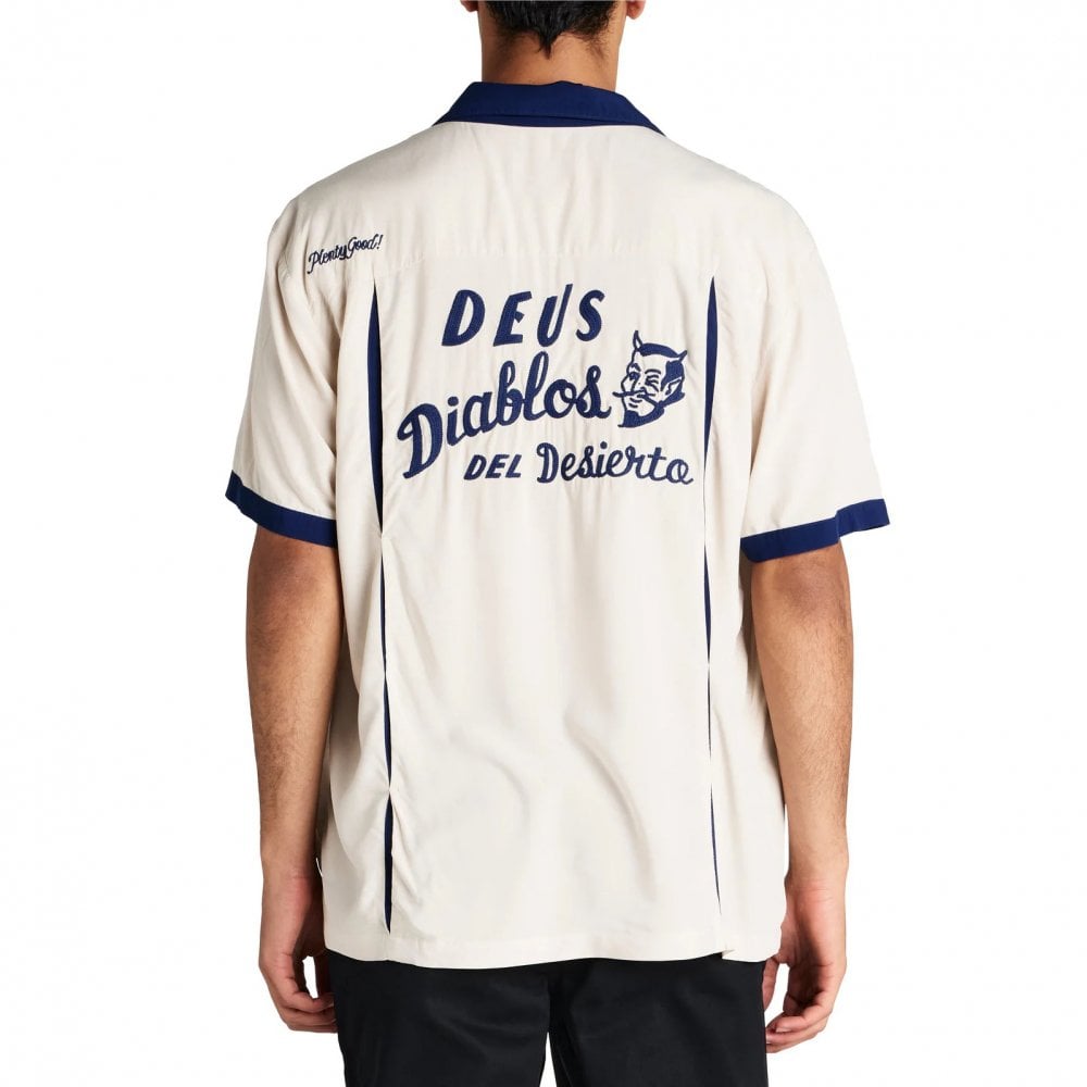 Diablo Bowling Shirt - Dirty White
