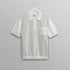 Turin Knitted Pocket Polo - Pale Blue / Ecru (Retro Stripe)