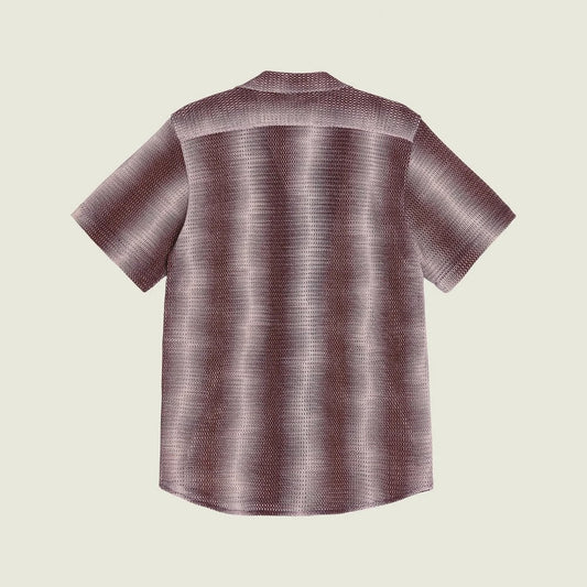 Cuba Net Shirt - Merlot Echo