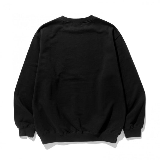 Chenille Standard Logo Crewneck Sweatshirt - Black