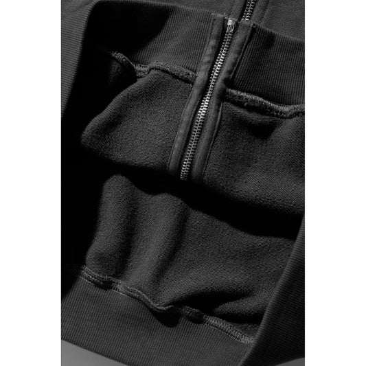 Slanted OG Zip Hooded Sweatshirt - Black