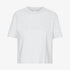 Women's Organic Boxy Crop Tee - Snow Melange