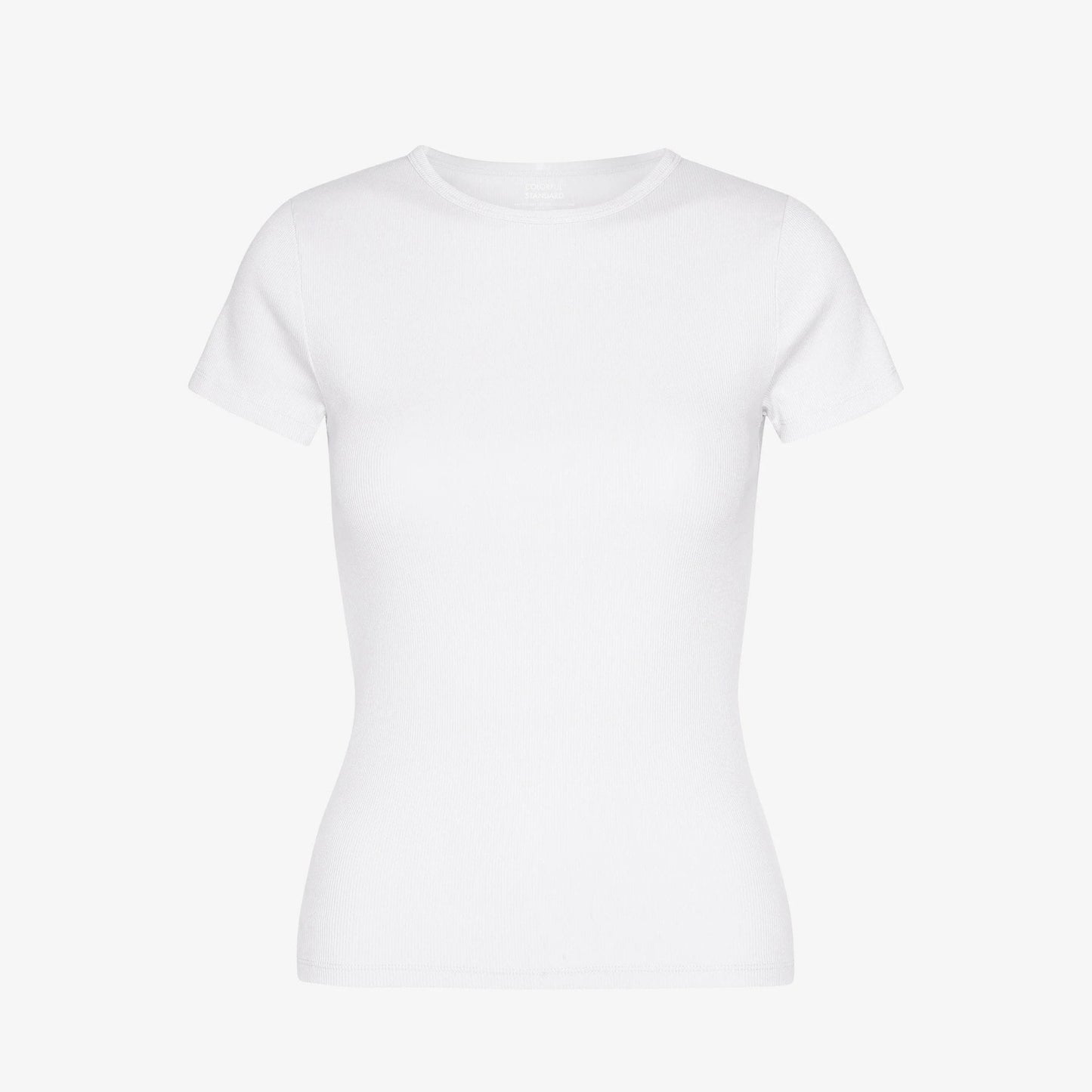 Women's Organic Rib S/S Tee - Optical White