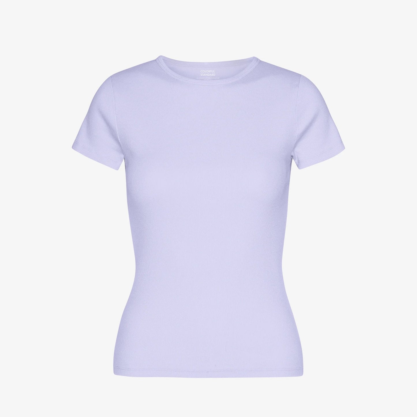 Women's Organic Rib S/S Tee - Soft Lavender