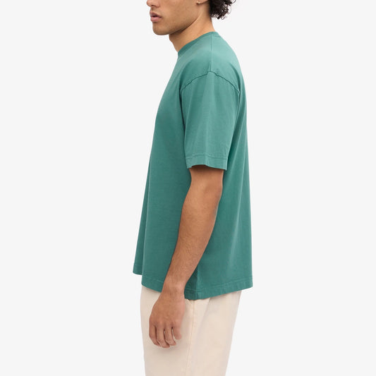 Oversized Organic Tee - Pine Green