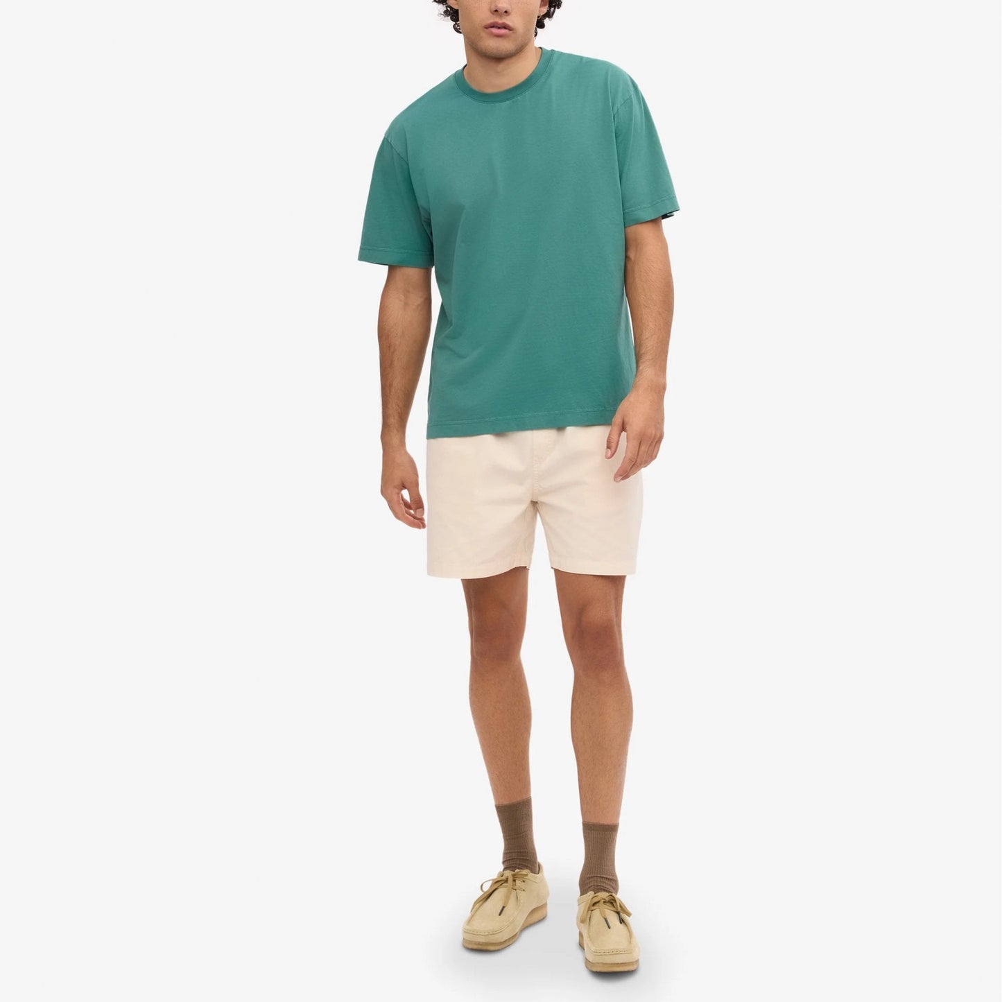 Oversized Organic Tee - Pine Green