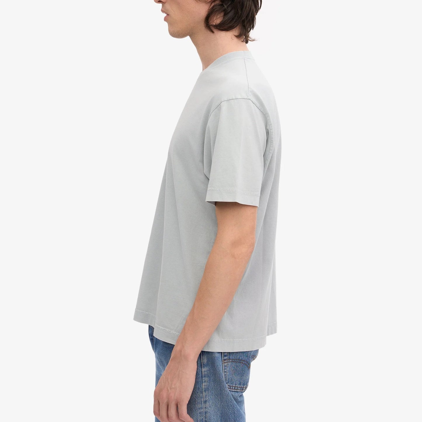Oversized Organic Tee - Faded Grey