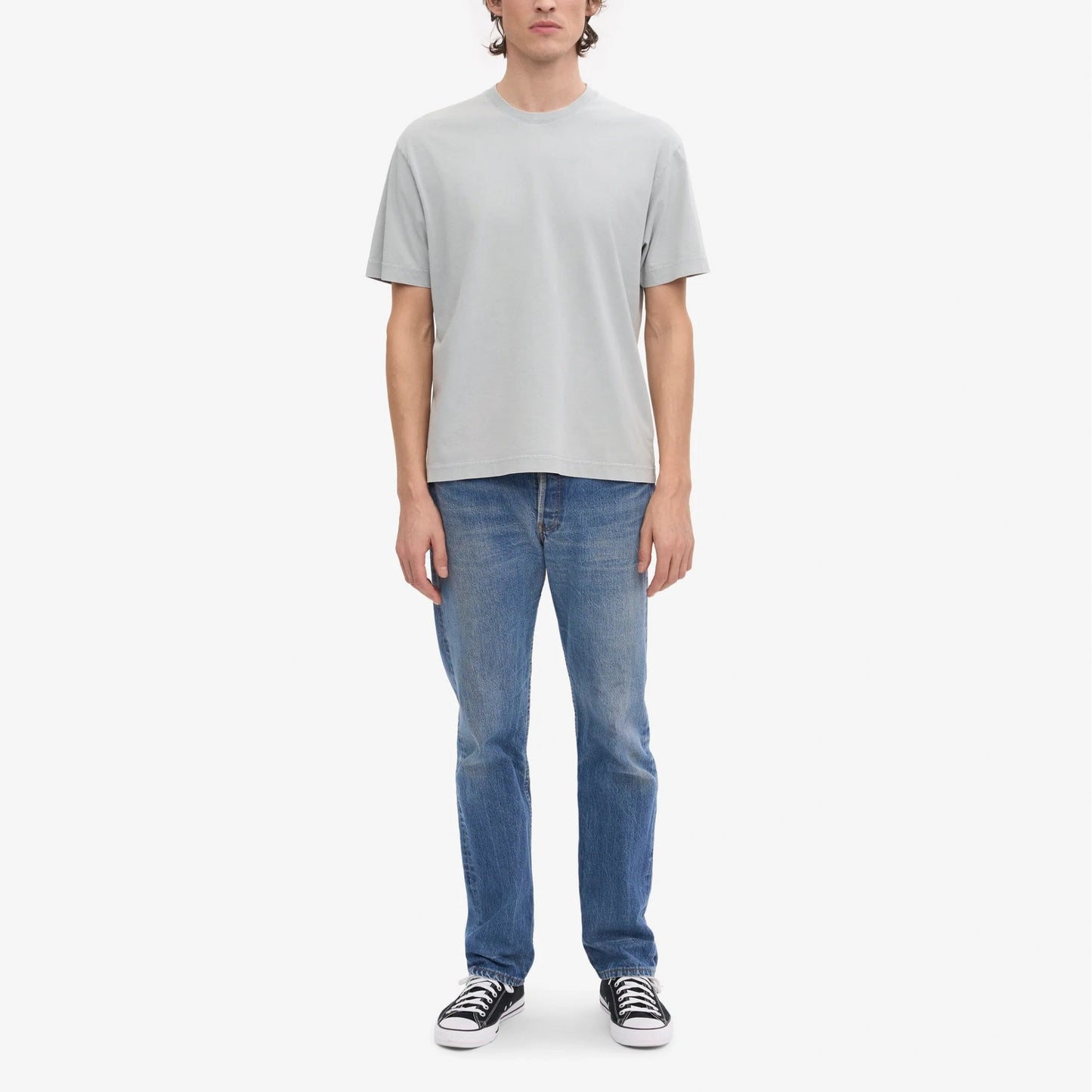 Oversized Organic Tee - Faded Grey