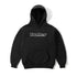 Satin Logo Applique Pullover Hood - Black