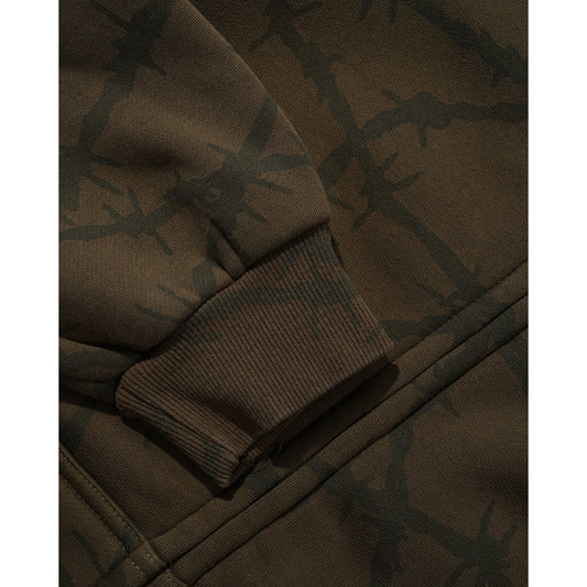 Wired Zip-Thru Hood - Fudge