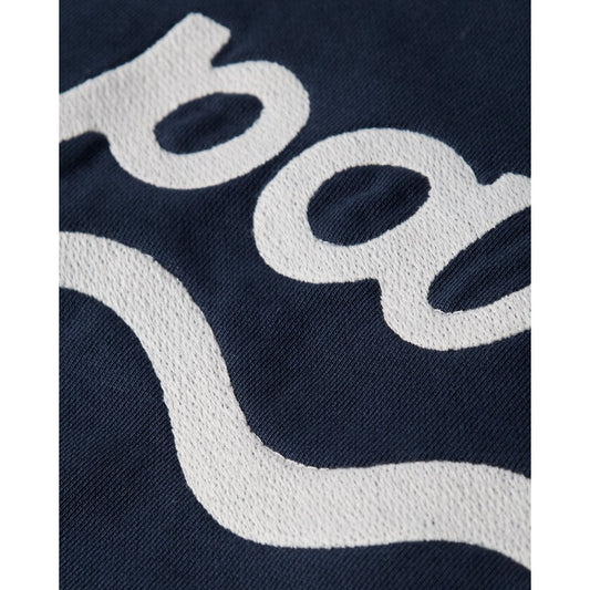 Water Wave Logo Crew Neck Sweatshirt - Navy