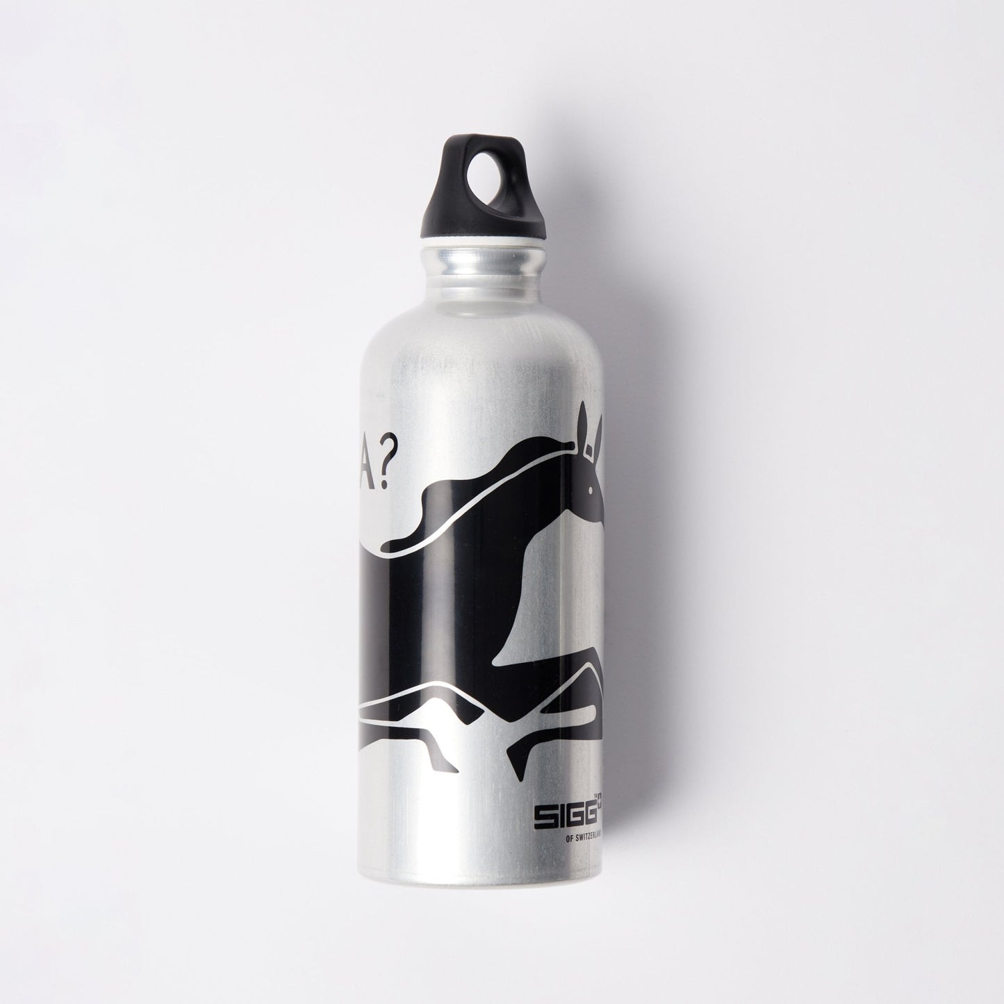 Horizontal Horse Sigg Bottle - Black