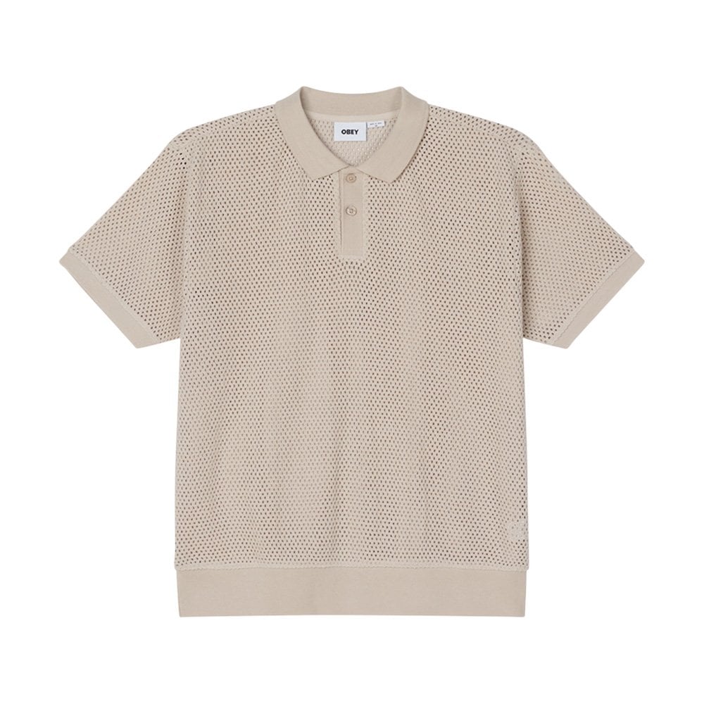 Saratoga Mesh SS Polo - Silver Grey
