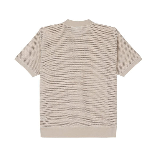 Saratoga Mesh SS Polo - Silver Grey