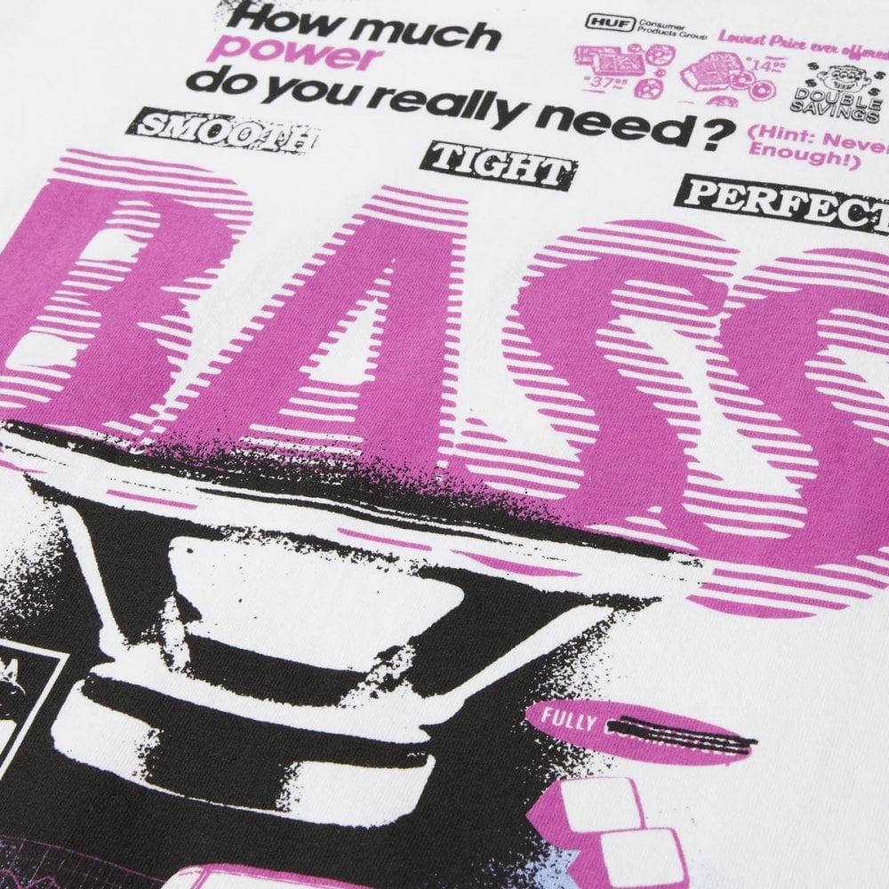 Bass Power S/S Tee - White