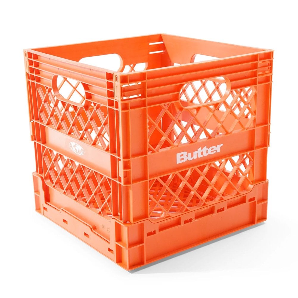 Collapsable Record Crate - Orange