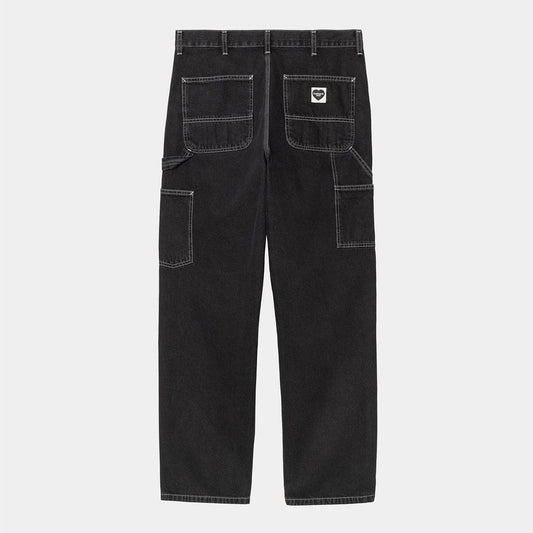 Single Knee Pant - Black Rinsed