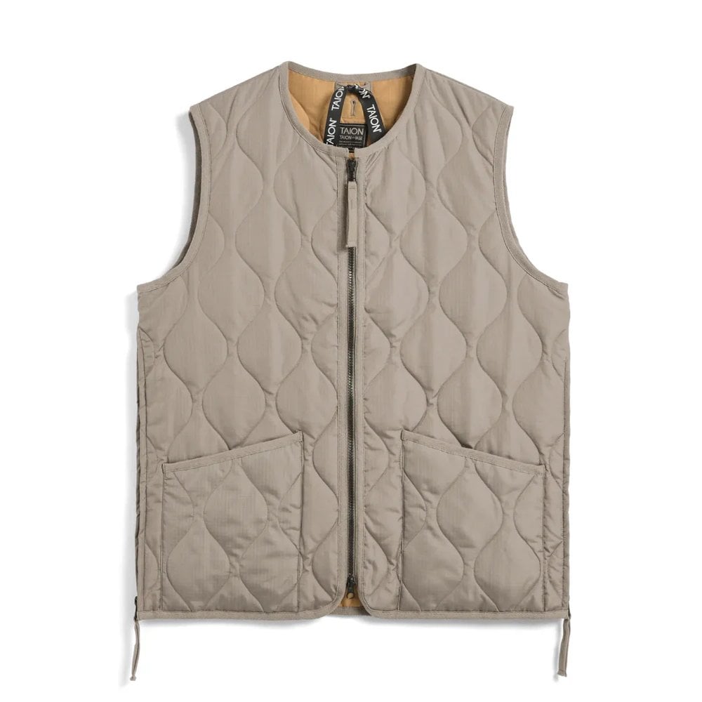 Military Crew Neck W. Zip Down Vest