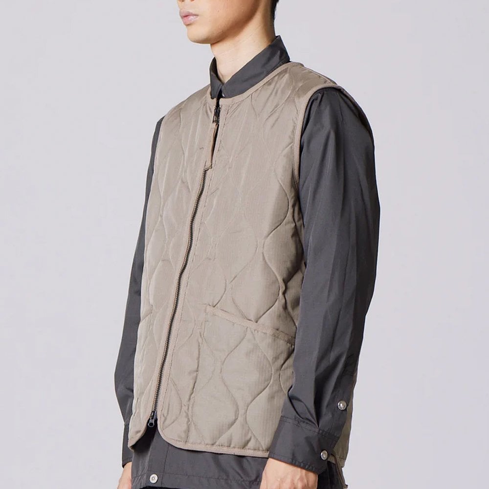 Military Crew Neck W. Zip Down Vest