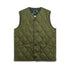 Military V Neck Snap Button Down Vest