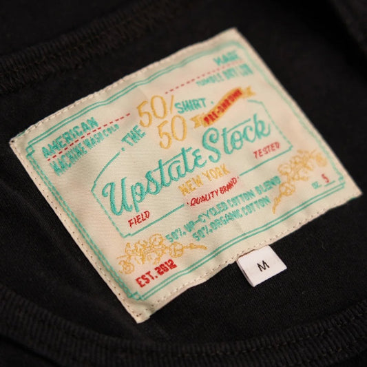 The 50/50 Upcycled Cotton Classic Tee - Black