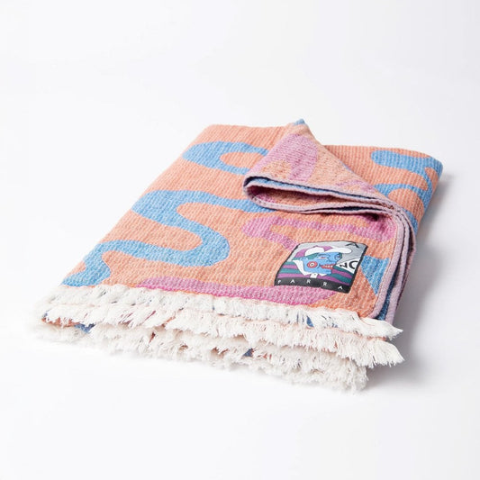 Splashed Hammam Beach Towel - Orange