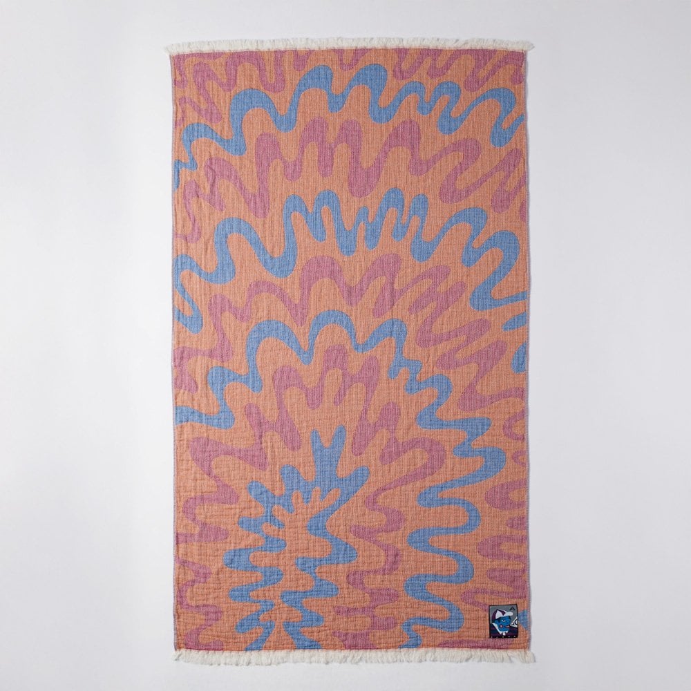 Splashed Hammam Beach Towel - Orange