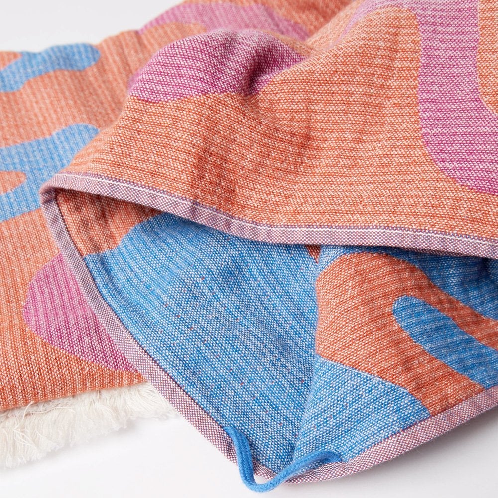 Splashed Hammam Beach Towel - Orange