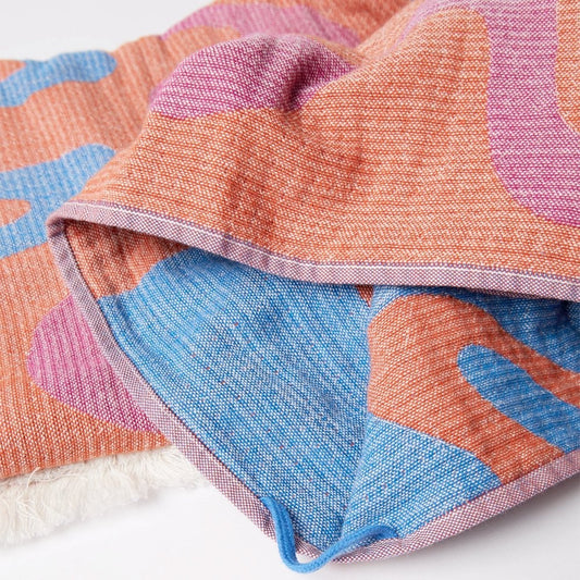 Splashed Hammam Beach Towel - Orange