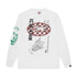 Multi Graphic LS T-shirt - White