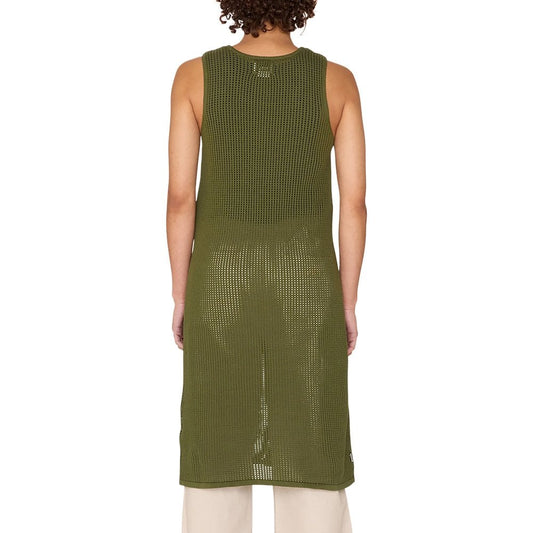 Minerva Open Stripe Dress - Olive