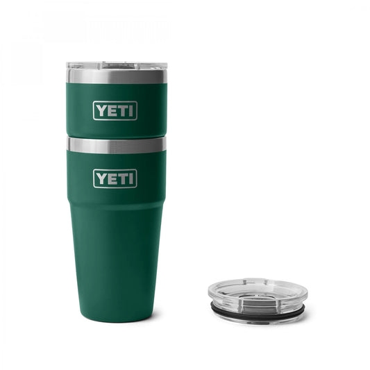 Rambler 20oz Stackable Cup - Black Forest Green
