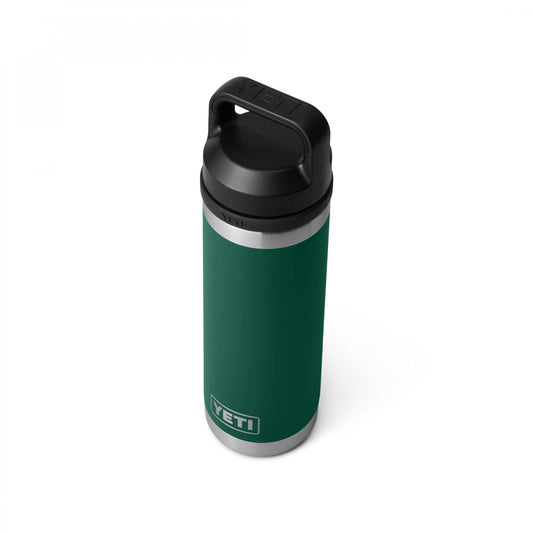 Rambler 18oz Bottle, Chug Cap - Black Forest Green