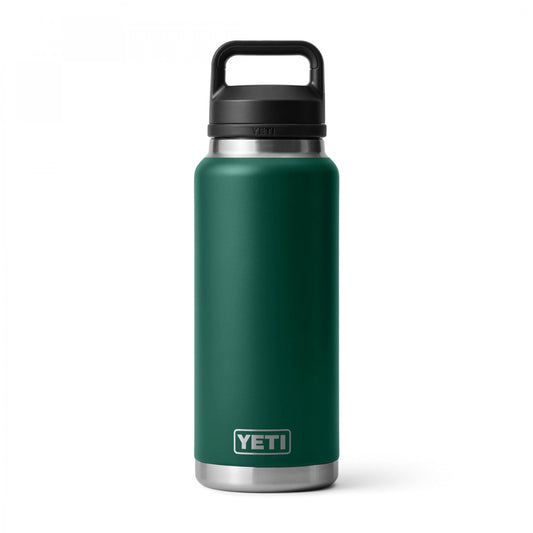 Rambler 36oz Bottle, Chug Cap - Black Forest Green