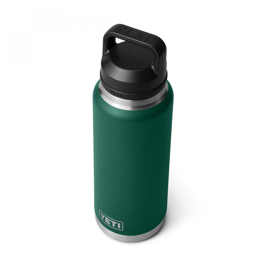 Rambler 36oz Bottle, Chug Cap - Black Forest Green
