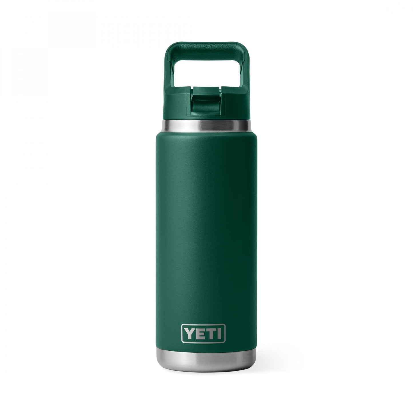Rambler™ 26oz Bottle, Straw Cap - Black Forest Green