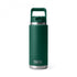 Rambler™ 26oz Bottle, Straw Cap - Black Forest Green