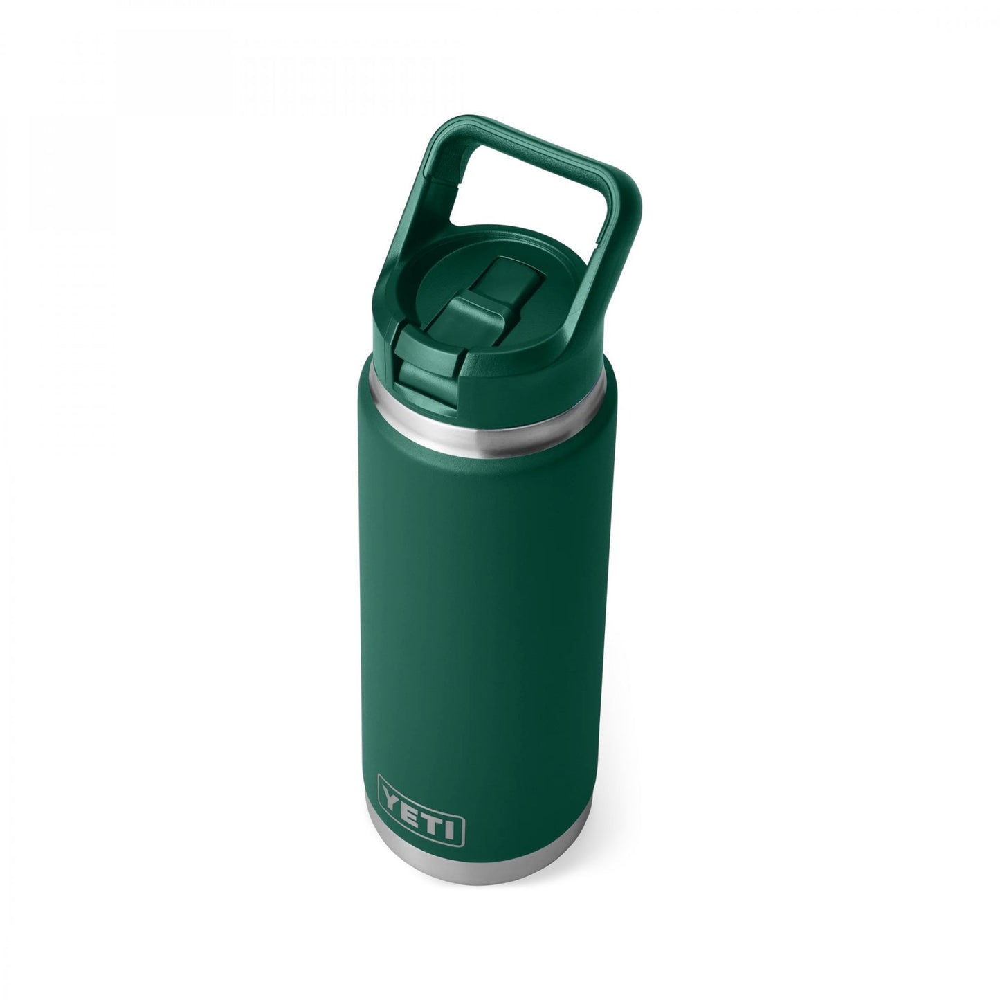 Rambler™ 26oz Bottle, Straw Cap - Black Forest Green